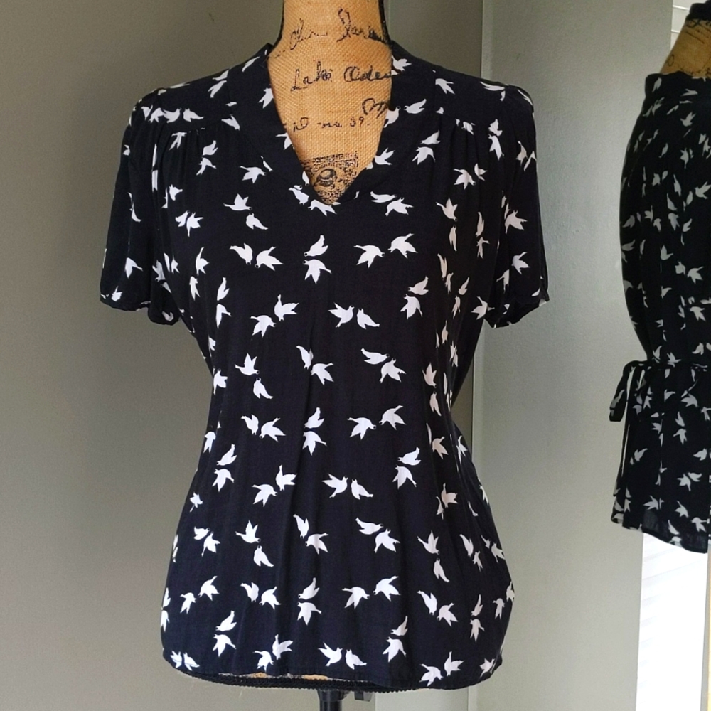 Tulle Bird Blouse